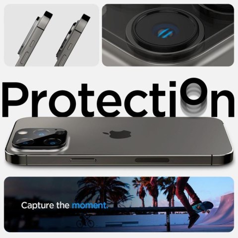 Spigen Optik.TR Camera Lens Protector 2-Pack - Szkło ochronne na obiektyw do iPhone 16 Pro / 16 Pro Max / 15 Pro / 15 Pro Max / Spigen Spigen Optik.TR Camera Lens Protector 2-Pack - Szkło ochronne na obiektyw do iPhone 16 Pro / 16 Pro Max / 15 Pro / 15 Pro Max / Spigen