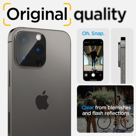 Spigen Optik.TR Camera Lens Protector 2-Pack - Szkło ochronne na obiektyw do iPhone 16 Pro / 16 Pro Max / 15 Pro / 15 Pro Max / Spigen Spigen Optik.TR Camera Lens Protector 2-Pack - Szkło ochronne na obiektyw do iPhone 16 Pro / 16 Pro Max / 15 Pro / 15 Pro Max / Spigen