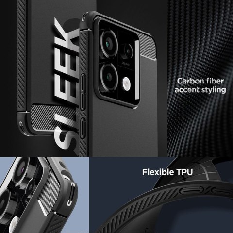 Spigen Rugged Armor - Etui do Xiaomi Redmi Note 13 Pro 5G/POCO X6 5G (Matte Black) Spigen Spigen Rugged Armor - Etui do Xiaomi Redmi Note 13 Pro 5G/POCO X6 5G (Matte Black) Spigen