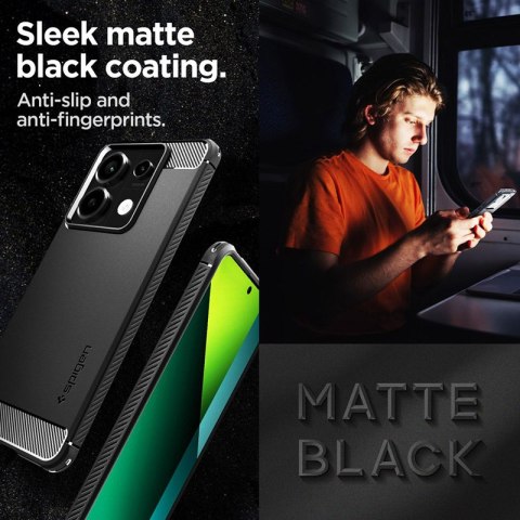 Spigen Rugged Armor - Etui do Xiaomi Redmi Note 13 Pro 5G/POCO X6 5G (Matte Black) Spigen Spigen Rugged Armor - Etui do Xiaomi Redmi Note 13 Pro 5G/POCO X6 5G (Matte Black) Spigen