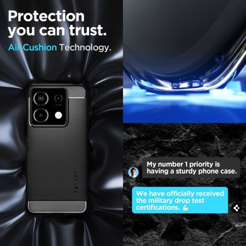 Spigen Rugged Armor - Etui do Xiaomi Redmi Note 13 Pro 5G/POCO X6 5G (Matte Black) Spigen Spigen Rugged Armor - Etui do Xiaomi Redmi Note 13 Pro 5G/POCO X6 5G (Matte Black) Spigen