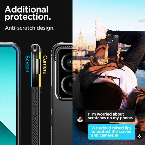 Spigen Rugged Armor - Etui do Xiaomi Redmi Note 13 Pro 5G/POCO X6 5G (Matte Black) Spigen Spigen Rugged Armor - Etui do Xiaomi Redmi Note 13 Pro 5G/POCO X6 5G (Matte Black) Spigen