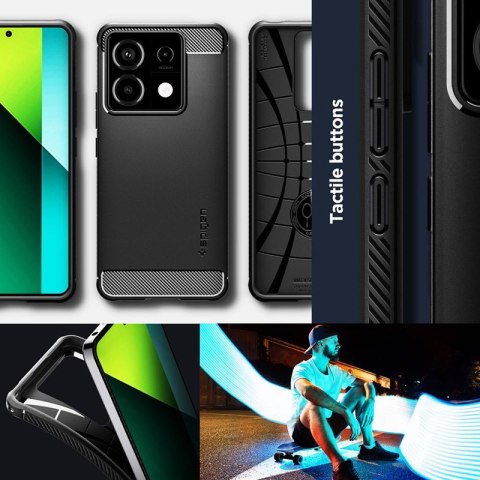 Spigen Rugged Armor - Etui do Xiaomi Redmi Note 13 Pro 5G/POCO X6 5G (Matte Black) Spigen Spigen Rugged Armor - Etui do Xiaomi Redmi Note 13 Pro 5G/POCO X6 5G (Matte Black) Spigen
