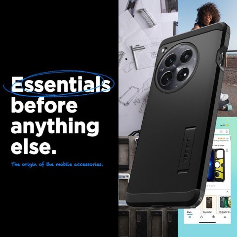 Spigen Tough Armor - Etui do OnePlus 12 (Czarny) Spigen Spigen Tough Armor - Etui do OnePlus 12 (Czarny) Spigen