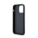 DKNY Leather Checkered Mono Pattern & Printed Stripes - Etui iPhone 14 Pro Max (czarny) DKNY