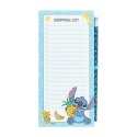 Disney Stitch - Magnetyczny notatnik / lista zakupów na lodówkę + ołówek z kolekcji Tropical (10 x 21 cm) Stitch