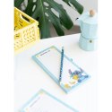Disney Stitch - Magnetyczny notatnik / lista zakupów na lodówkę + ołówek z kolekcji Tropical (10 x 21 cm) Stitch