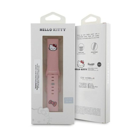 Hello Kitty Silicone Kitty Head - Pasek uniwersalny do smartwatcha 22 mm (różowy) Hello Kitty Hello Kitty Silicone Kitty Head - Pasek uniwersalny do smartwatcha 22 mm (różowy) Hello Kitty