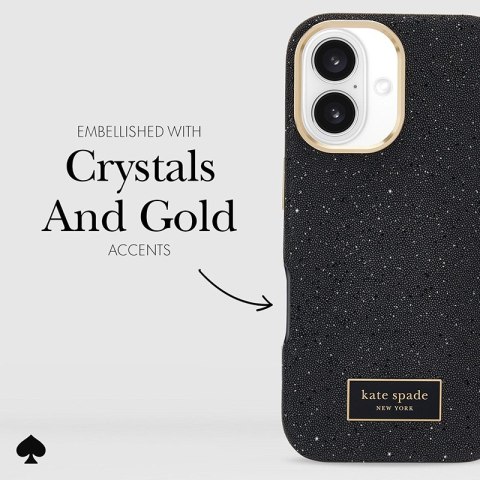 Kate Spade New York Crystal Pave MagSafe - Etui iPhone 16 (Nightfall) Kate Spade New York Kate Spade New York Crystal Pave MagSafe - Etui iPhone 16 (Nightfall) Kate Spade New York