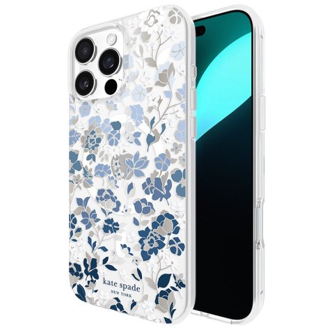 Kate Spade New York Protective Gems MagSafe - Etui iPhone 16 Pro Max (Flowerbed Blue) Kate Spade New York Kate Spade New York Protective Gems MagSafe - Etui iPhone 16 Pro Max (Flowerbed Blue) Kate Spade New York