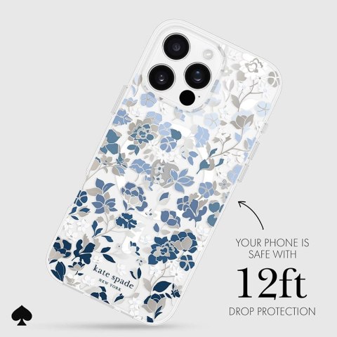 Kate Spade New York Protective Gems MagSafe - Etui iPhone 16 Pro Max (Flowerbed Blue) Kate Spade New York Kate Spade New York Protective Gems MagSafe - Etui iPhone 16 Pro Max (Flowerbed Blue) Kate Spade New York