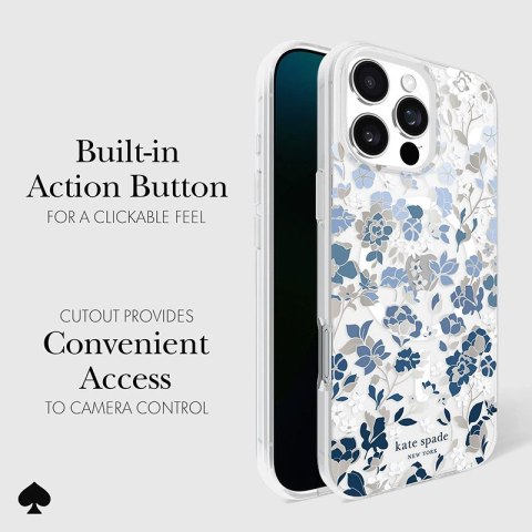 Kate Spade New York Protective Gems MagSafe - Etui iPhone 16 Pro Max (Flowerbed Blue) Kate Spade New York Kate Spade New York Protective Gems MagSafe - Etui iPhone 16 Pro Max (Flowerbed Blue) Kate Spade New York