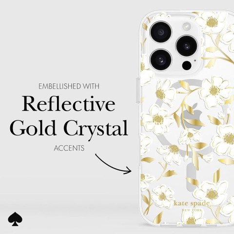 Kate Spade New York Protective Gems MagSafe - Etui iPhone 16 Pro (Sunshine Floral) Kate Spade New York Kate Spade New York Protective Gems MagSafe - Etui iPhone 16 Pro (Sunshine Floral) Kate Spade New York