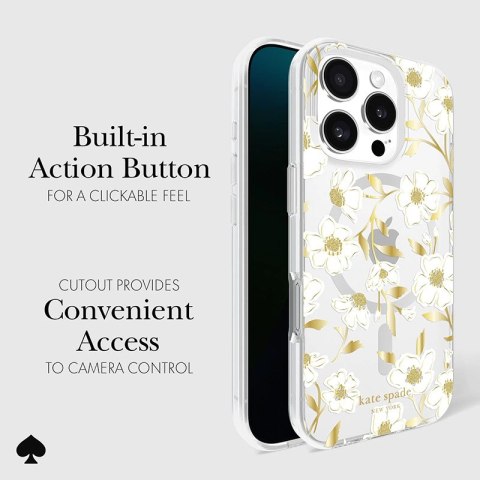 Kate Spade New York Protective Gems MagSafe - Etui iPhone 16 Pro (Sunshine Floral) Kate Spade New York Kate Spade New York Protective Gems MagSafe - Etui iPhone 16 Pro (Sunshine Floral) Kate Spade New York