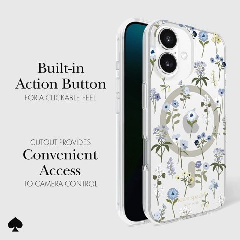 Kate Spade New York Protective MagSafe - Etui iPhone 16 (Precious Bloom) Kate Spade New York Kate Spade New York Protective MagSafe - Etui iPhone 16 (Precious Bloom) Kate Spade New York