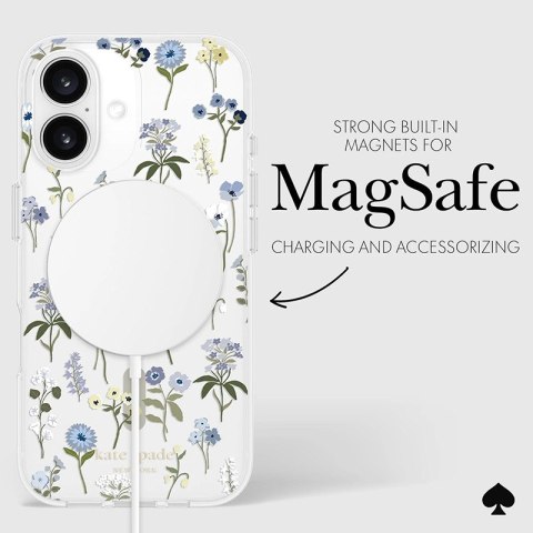 Kate Spade New York Protective MagSafe - Etui iPhone 16 (Precious Bloom) Kate Spade New York Kate Spade New York Protective MagSafe - Etui iPhone 16 (Precious Bloom) Kate Spade New York