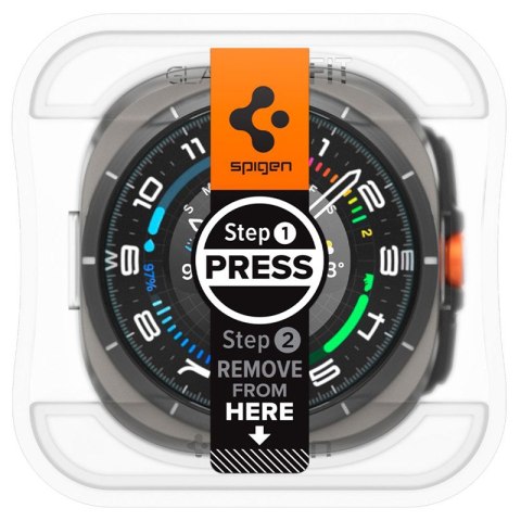 Spigen GLAS.TR EZ FIT 2-Pack - Szkło hartowane do Samsung Galaxy Watch Ultra 47 mm (2 szt) Spigen Spigen GLAS.TR EZ FIT 2-Pack - Szkło hartowane do Samsung Galaxy Watch Ultra 47 mm (2 szt) Spigen