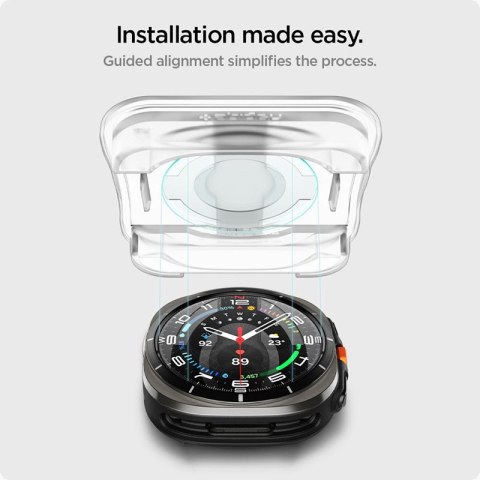 Spigen GLAS.TR EZ FIT 2-Pack - Szkło hartowane do Samsung Galaxy Watch Ultra 47 mm (2 szt) Spigen Spigen GLAS.TR EZ FIT 2-Pack - Szkło hartowane do Samsung Galaxy Watch Ultra 47 mm (2 szt) Spigen