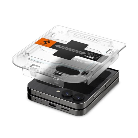 Spigen Glas.TR EZ Fit 2-Pack - Szkło hartowane do Samsung Galax Z Flip 6 (2 sztuki) Spigen Spigen Glas.TR EZ Fit 2-Pack - Szkło hartowane do Samsung Galax Z Flip 6 (2 sztuki) Spigen