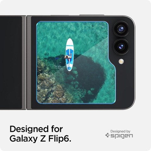 Spigen Glas.TR EZ Fit 2-Pack - Szkło hartowane do Samsung Galax Z Flip 6 (2 sztuki) Spigen Spigen Glas.TR EZ Fit 2-Pack - Szkło hartowane do Samsung Galax Z Flip 6 (2 sztuki) Spigen