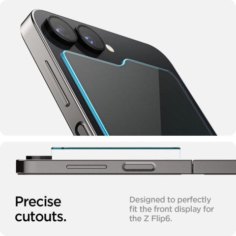 Spigen Glas.TR EZ Fit 2-Pack - Szkło hartowane do Samsung Galax Z Flip 6 (2 sztuki) Spigen Spigen Glas.TR EZ Fit 2-Pack - Szkło hartowane do Samsung Galax Z Flip 6 (2 sztuki) Spigen