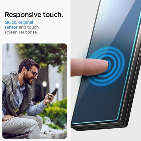 Spigen Glas.TR EZ Fit 2-Pack - Szkło hartowane do Samsung Galaxy Z Fold 6 (2 sztuki) Spigen Spigen Glas.TR EZ Fit 2-Pack - Szkło hartowane do Samsung Galaxy Z Fold 6 (2 sztuki) Spigen