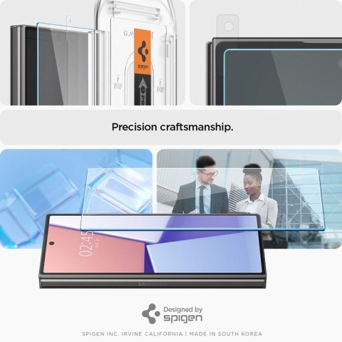Spigen Glas.TR EZ Fit 2-Pack - Szkło hartowane do Samsung Galaxy Z Fold 6 (2 sztuki) Spigen Spigen Glas.TR EZ Fit 2-Pack - Szkło hartowane do Samsung Galaxy Z Fold 6 (2 sztuki) Spigen
