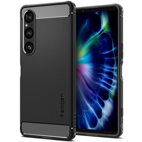 Spigen Rugged Armor - Etui do Sony Xperia 1 VI (Matte Black) Spigen Spigen Rugged Armor - Etui do Sony Xperia 1 VI (Matte Black) Spigen