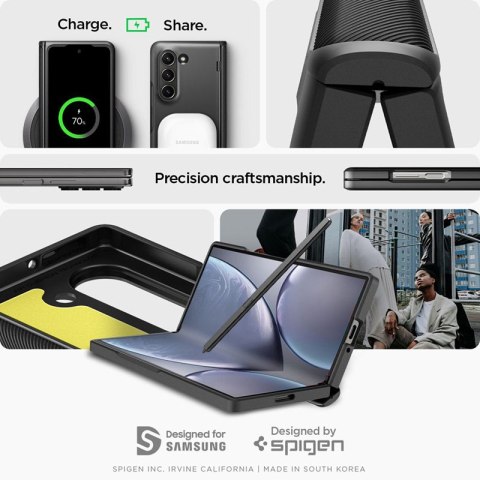 Spigen Slim Armor Pro - Etui do Samsung Galaxy Z Fold 6 (Czarny) Spigen Spigen Slim Armor Pro - Etui do Samsung Galaxy Z Fold 6 (Czarny) Spigen