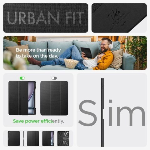 Spigen Urban Fit - Etui do iPad Air 13" (M2, 2024) (Black) Spigen Spigen Urban Fit - Etui do iPad Air 13" (M2, 2024) (Black) Spigen