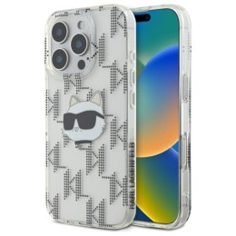 Karl Lagerfeld IML Choupette Head Electroplated - Etui iPhone 16 Pro (przezroczysty) Karl Lagerfeld