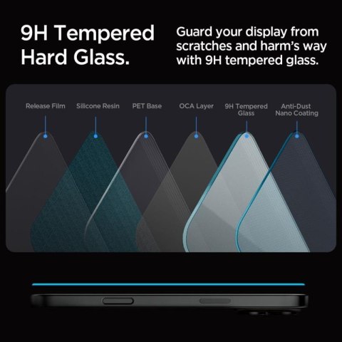 Spigen GLAS.TR EZ FIT 2-Pack - Szkło hartowane do iPhone 16 Pro Max 2 szt Spigen Spigen GLAS.TR EZ FIT 2-Pack - Szkło hartowane do iPhone 16 Pro Max 2 szt Spigen