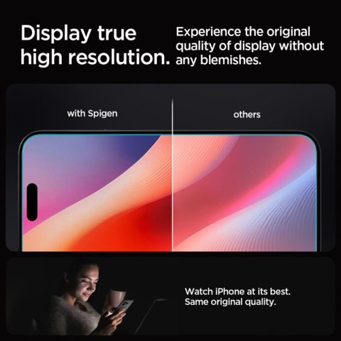 Spigen GLAS.TR EZ FIT Privacy - Szkło hartowane z filtrem prywatyzującym do iPhone 16 Pro Spigen Spigen GLAS.TR EZ FIT Privacy - Szkło hartowane z filtrem prywatyzującym do iPhone 16 Pro Spigen