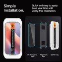 Spigen GLAS.TR EZ FIT Privacy - Szkło hartowane z filtrem prywatyzującym do iPhone 16 Pro Spigen