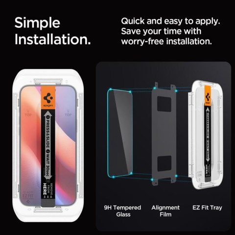 Spigen GLAS.TR EZ FIT Privacy - Szkło hartowane z filtrem prywatyzującym do iPhone 16 Pro Spigen Spigen GLAS.TR EZ FIT Privacy - Szkło hartowane z filtrem prywatyzującym do iPhone 16 Pro Spigen