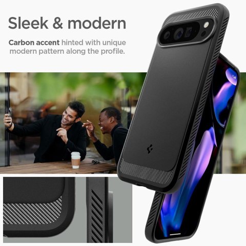 Spigen Rugged Armor - Etui do Google Pixel 9 Pro XL (Matte Black) Spigen Spigen Rugged Armor - Etui do Google Pixel 9 Pro XL (Matte Black) Spigen
