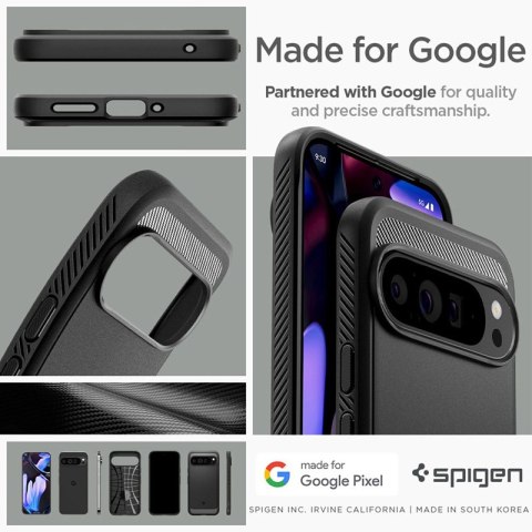 Spigen Rugged Armor - Etui do Google Pixel 9 Pro XL (Matte Black) Spigen Spigen Rugged Armor - Etui do Google Pixel 9 Pro XL (Matte Black) Spigen