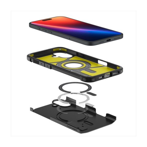 Spigen Tough Armor Mag MagSafe - Etui do iPhone 16 Plus (Czarny) Spigen Spigen Tough Armor Mag MagSafe - Etui do iPhone 16 Plus (Czarny) Spigen