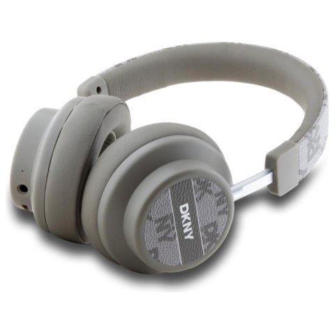 DKNY Checkered Pattern - Bezprzewodowe słuchawki nauszne Bluetooth V5.3 (beżowy) DKNY DKNY Checkered Pattern - Bezprzewodowe słuchawki nauszne Bluetooth V5.3 (beżowy) DKNY
