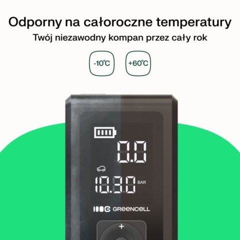 Green Cell - PowerBoost Air Car Jump Starter / Rozrusznik / Latarka / Powerbank do samochodu z kompresorem 8000mAh 1000A Green Cell Green Cell - PowerBoost Air Car Jump Starter / Rozrusznik / Latarka / Powerbank do samochodu z kompresorem 8000mAh 1000A Green Cell