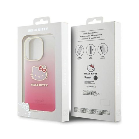 Hello Kitty IML Gradient Electrop Kitty Head - Etui iPhone 15 Pro Max (różowy) Hello Kitty Hello Kitty IML Gradient Electrop Kitty Head - Etui iPhone 15 Pro Max (różowy) Hello Kitty