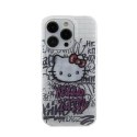 Hello Kitty IML Kitty On Bricks Graffiti - Etui iPhone 14 Pro (biały) Hello Kitty