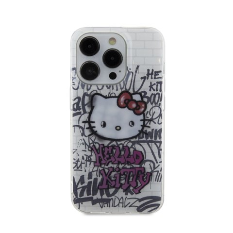 Hello Kitty IML Kitty On Bricks Graffiti - Etui iPhone 14 Pro (biały) Hello Kitty Hello Kitty IML Kitty On Bricks Graffiti - Etui iPhone 14 Pro (biały) Hello Kitty