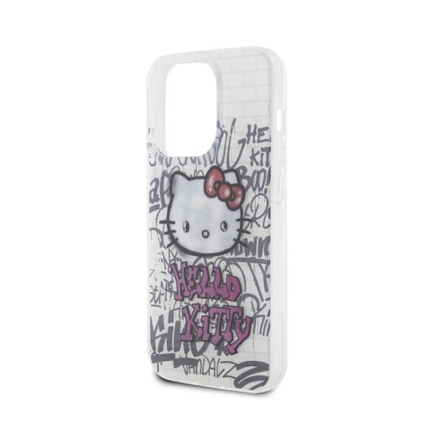 Hello Kitty IML Kitty On Bricks Graffiti - Etui iPhone 14 Pro (biały) Hello Kitty Hello Kitty IML Kitty On Bricks Graffiti - Etui iPhone 14 Pro (biały) Hello Kitty