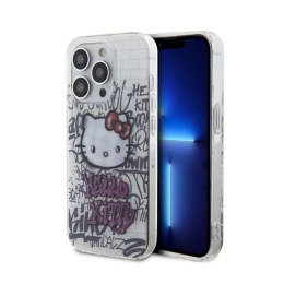Hello Kitty IML Kitty On Bricks Graffiti - Etui iPhone 15 Pro (biały) Hello Kitty