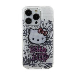 Hello Kitty IML Kitty On Bricks Graffiti - Etui iPhone 15 (biały) Hello Kitty
