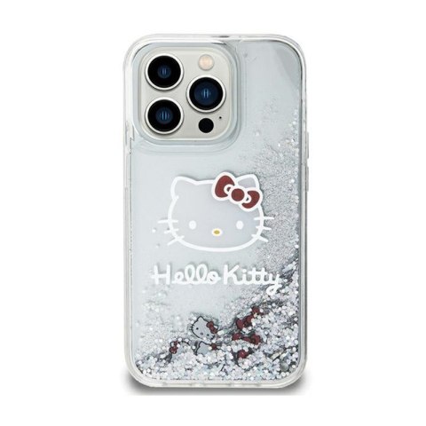 Hello Kitty Liquid Glitter Charms Kitty Head - Etui iPhone 11 (srebrny) Hello Kitty Hello Kitty Liquid Glitter Charms Kitty Head - Etui iPhone 11 (srebrny) Hello Kitty