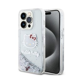 Hello Kitty Liquid Glitter Charms Kitty Head - Etui iPhone 14 Pro Max (srebrny) Hello Kitty