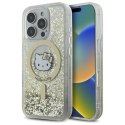 Hello Kitty Liquid Glitter Fever MagSafe - Etui iPhone 16 Pro Max (biały / złoty) Hello Kitty