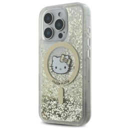 Hello Kitty Liquid Glitter Fever MagSafe - Etui iPhone 16 Pro Max (biały / złoty) Hello Kitty